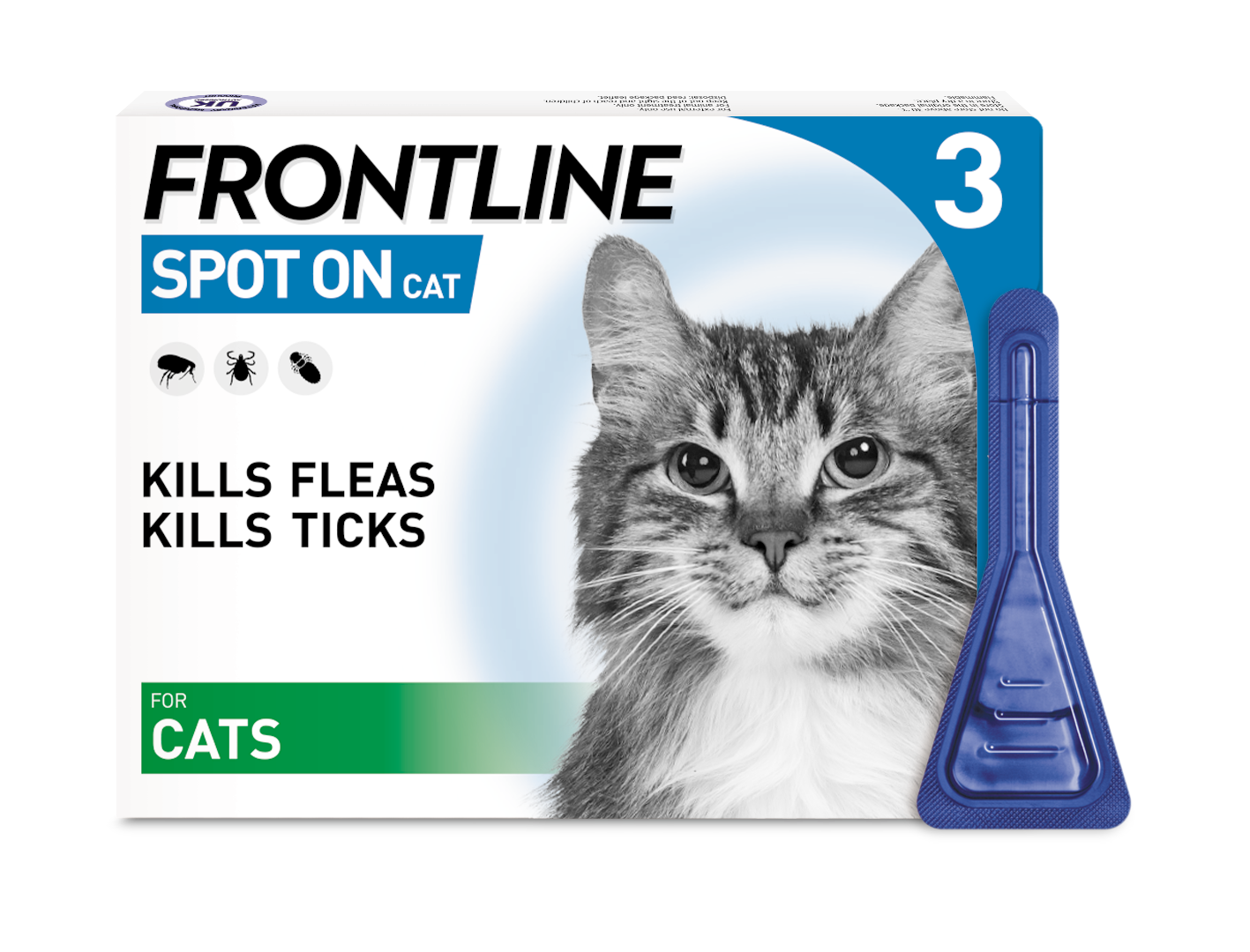 Frontline Spot On Flea & Tick Treatment Cat 3 pack